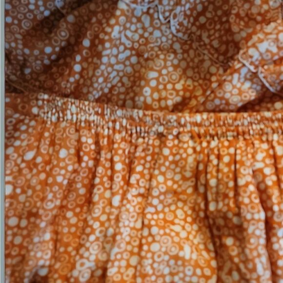 Orvis Ruffle Tiered Pullup Maxi Skirt Size S - Picture 3 of 5